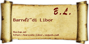 Barnódi Libor névjegykártya